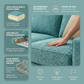 Clifford 2-Arm Sofa – Handcrafted in the USA, Custom Fabric Options - Leslie Peacock - Fabric (13)
