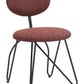 Novi Dining Chair (Set of 2) in Maroon Brown