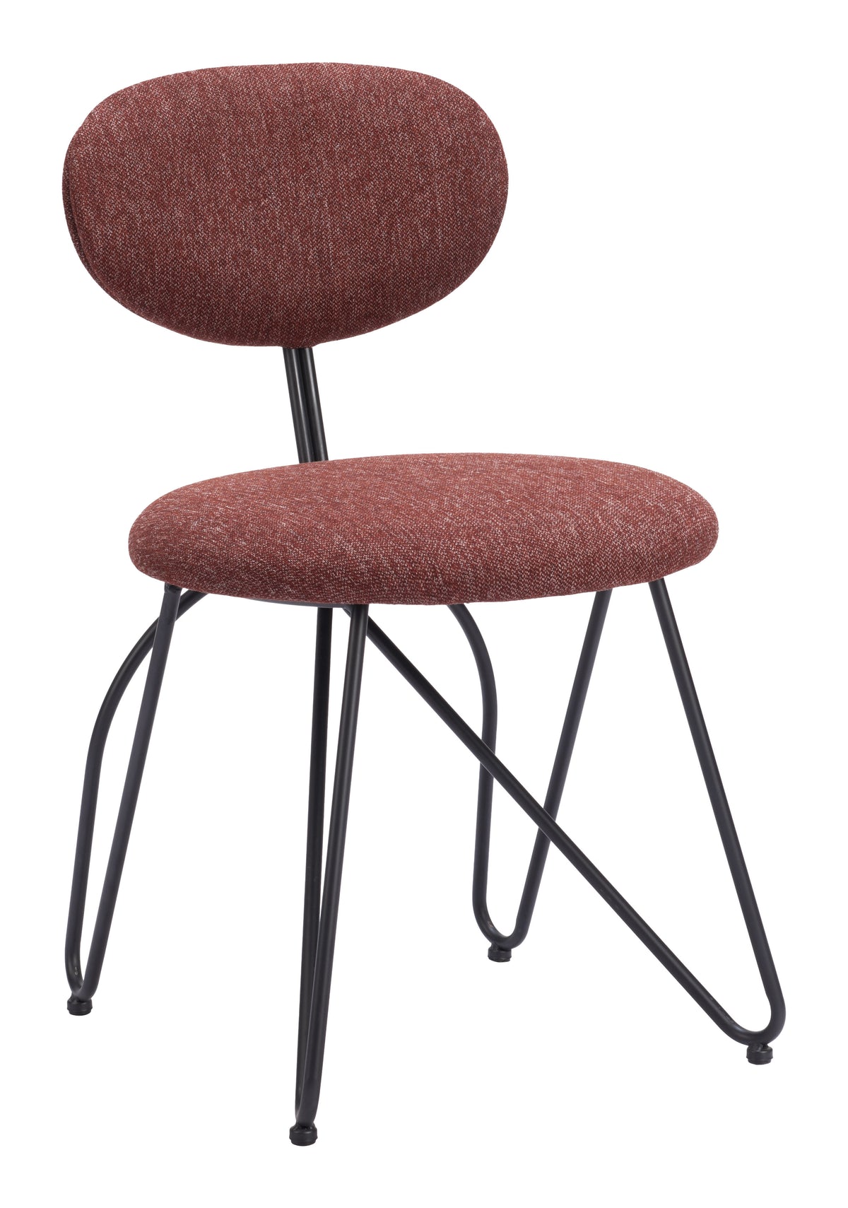 Novi Dining Chair (Set of 2) in Maroon Brown