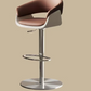 Denby bar stool in brown and white faux leather