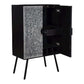 Sunburst Black White Art Deco Wine Cabinet