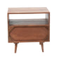 MCM Solid Sheesham Wood Nightstand 22'
