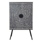 Sunburst Black White Art Deco Wine Cabinet