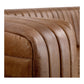 Castle Top-Grain Leather Channel Tufted Sofa 95" (2 Colors)