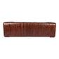 Castle Top-Grain Leather Channel Tufted Sofa 95" (2 Colors)