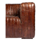 Castle Top-Grain Leather Channel Tufted Sofa 95" (2 Colors)