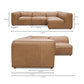 Form Black Genuine Leather Modular Sectional Sofa (2 Colors & Sizes)