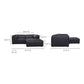 Form Black Genuine Leather Modular Sectional Sofa (2 Colors & Sizes)