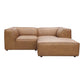 Form Black Genuine Leather Modular Sectional Sofa (2 Colors & Sizes)