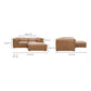 Form Black Genuine Leather Modular Sectional Sofa (2 Colors & Sizes)