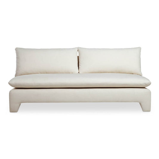 Estelle Modern Fabric Armless Sofa 79' (2 Colors)