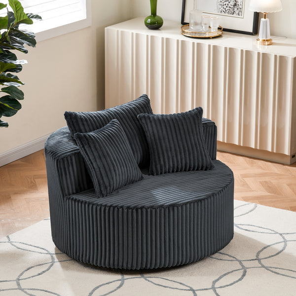 Marbella Plush Swivel Accent Chair – 43