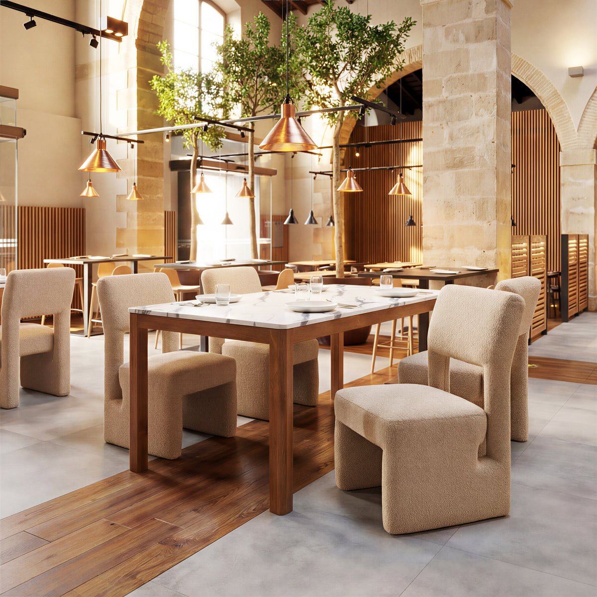 Jemy White Dining Table
