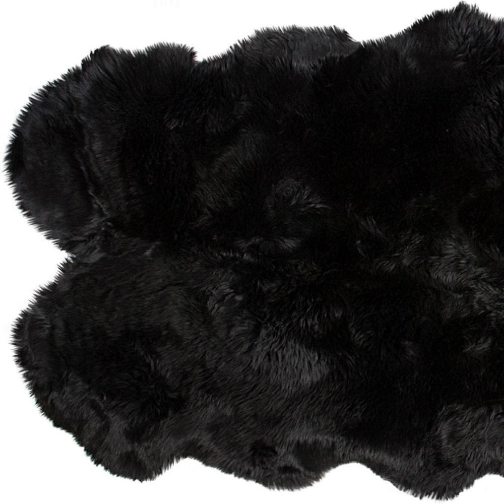 Black Animal Print Area Rug