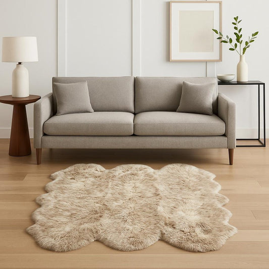 Gradient Chocolate Animal Print Area Rug