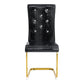 Kinsey Black, Gold Legs, Set of 2