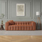 Eden Modern Boucle Bubble Sofa 90"