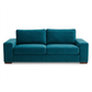 Modena Sofa 92" – Made in USA Square-Arm Sofa (7 Fabrics) - Hepburn Teal - Fabric (6)