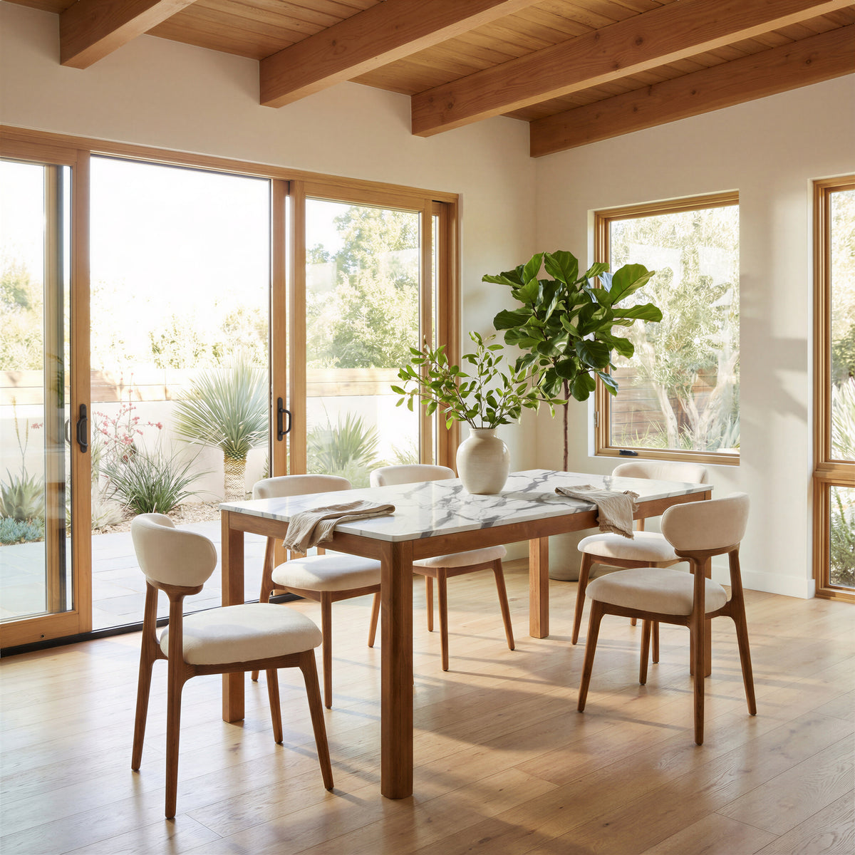 Jemy White Dining Table
