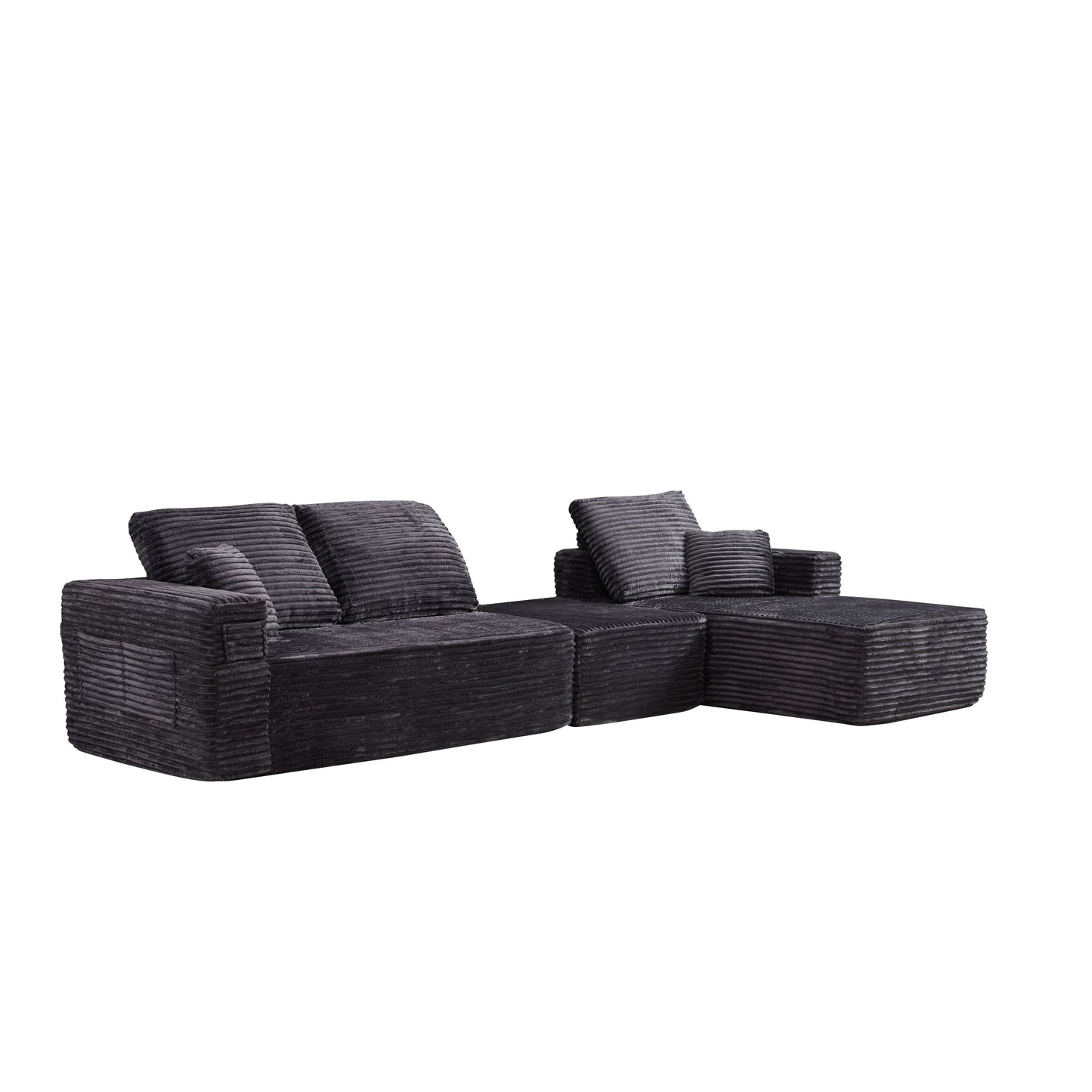 Bradwell Grey Right-Side Chaise