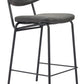 Charon Counter Stool (Set of 2) in Vintage Black