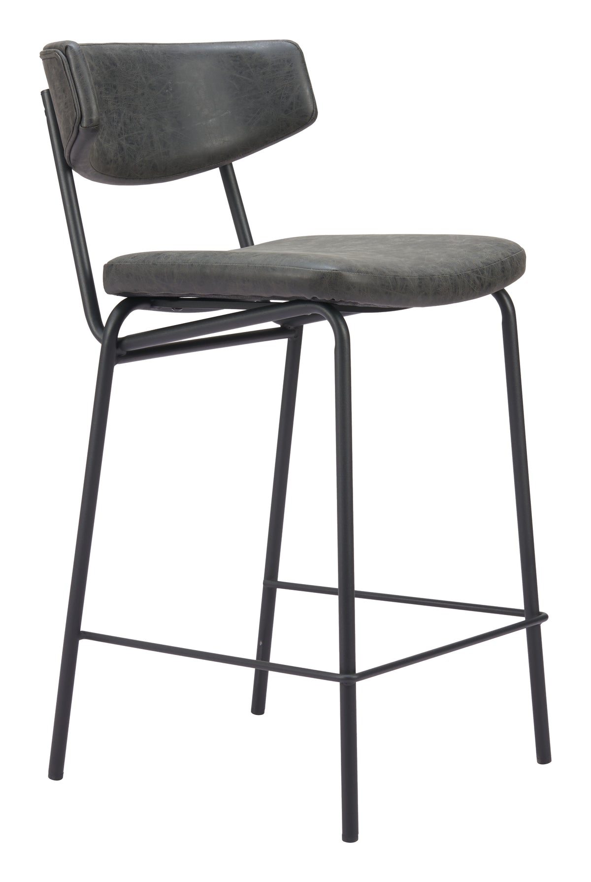 Charon Counter Stool (Set of 2) in Vintage Black