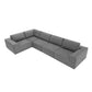 Modern Modular Low Profile Corner Sofa Sectional 116'