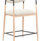 Equinox Oyster Gray & Natural Counter Stool