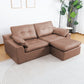Delano Faux Leather Sectional Sofa