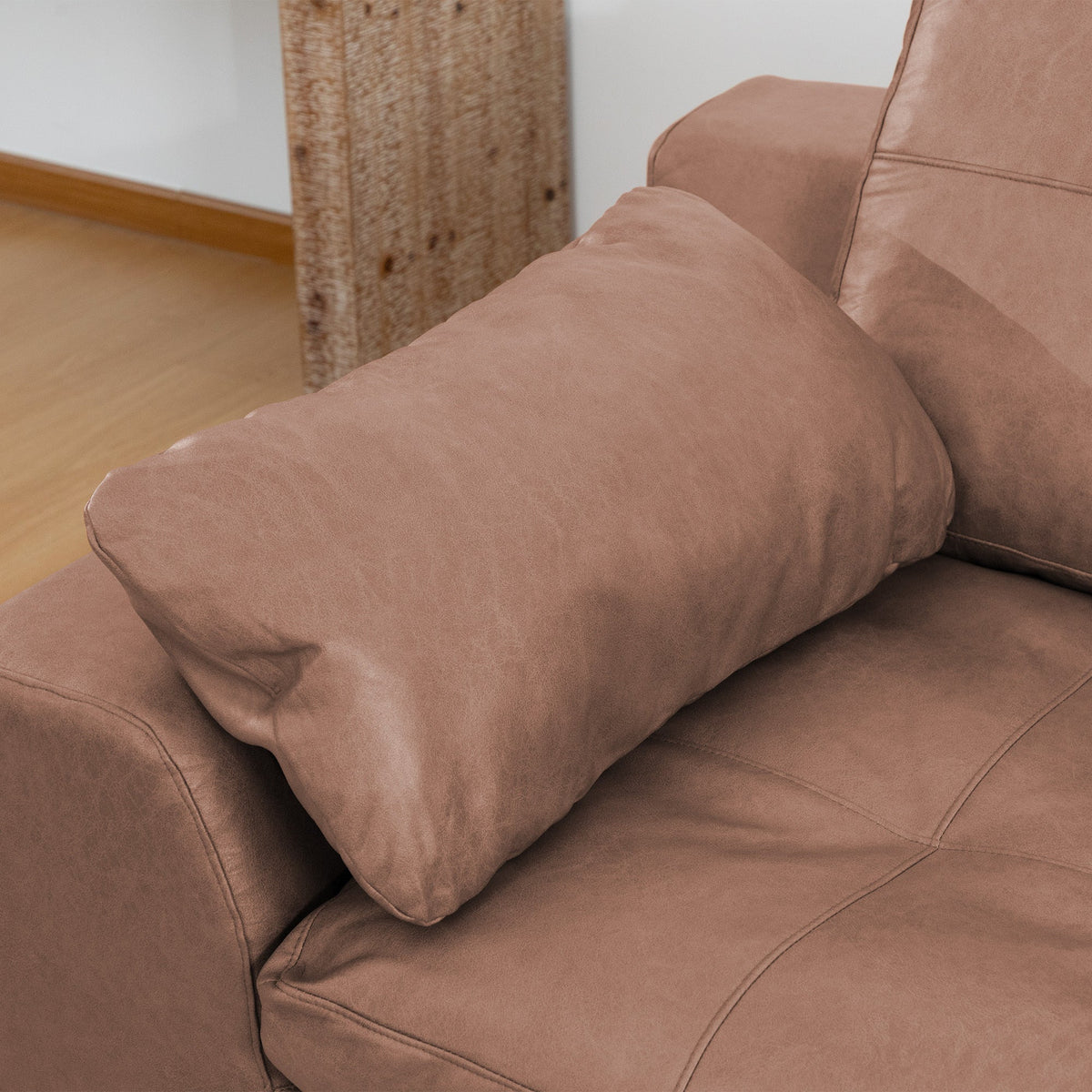 Delano Faux Leather Sectional Sofa