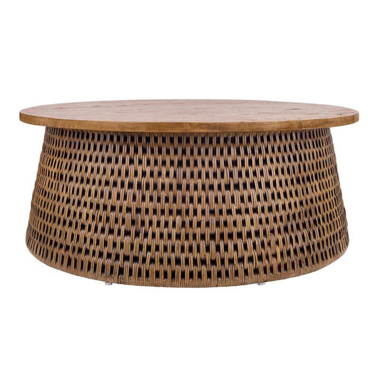 Kamari Rattan Round Coffee Table 44"