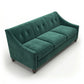 Berlin Classic Sofa – 87" American-Made 3-Seat Sofa - Velvet Antique Kelly Green - Velvet (7)