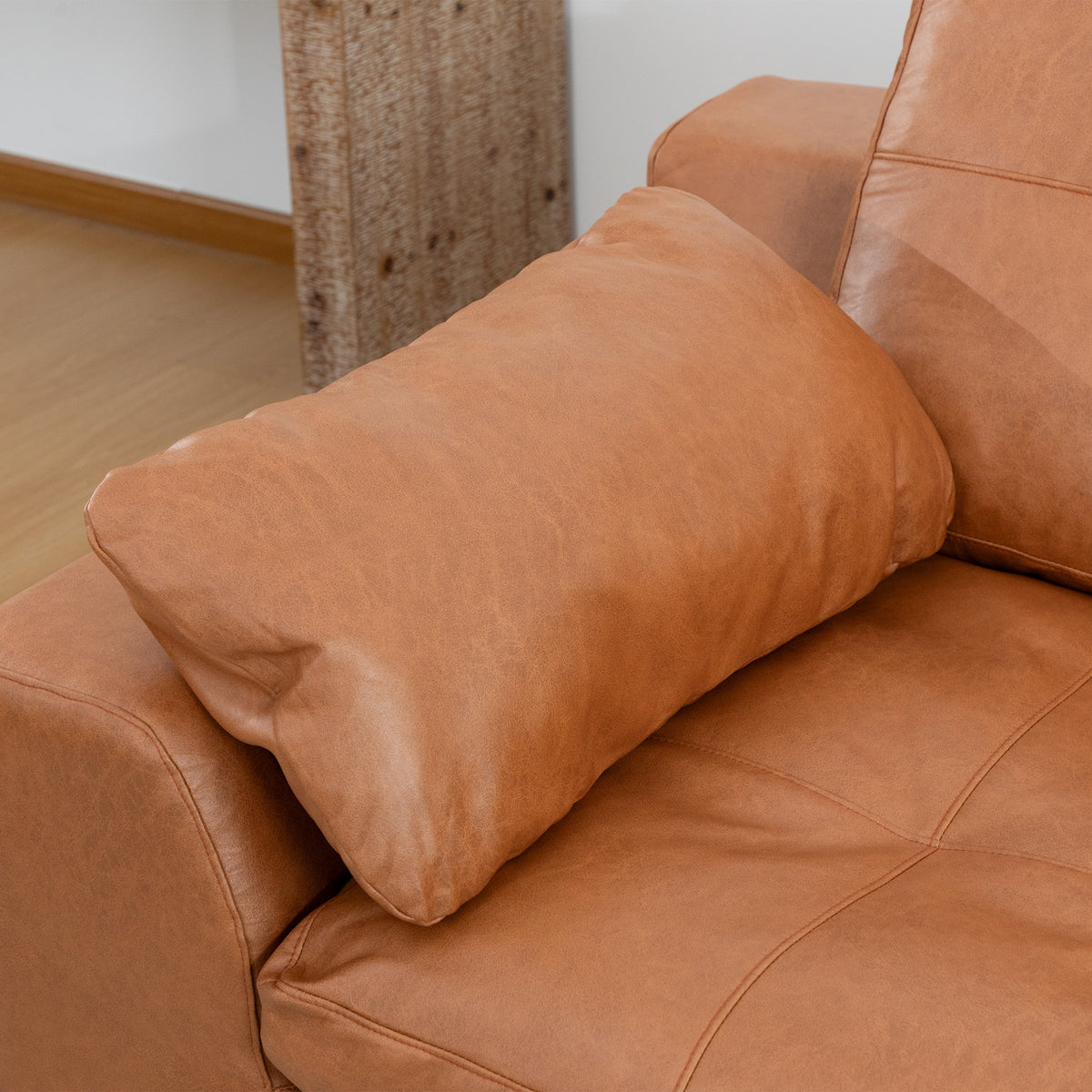 Delano Faux Leather Sectional Sofa