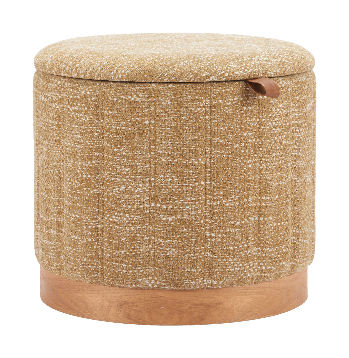 Fije Storage Ottoman in Oat Yellow