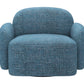 Cleo Blue Swivel Chair