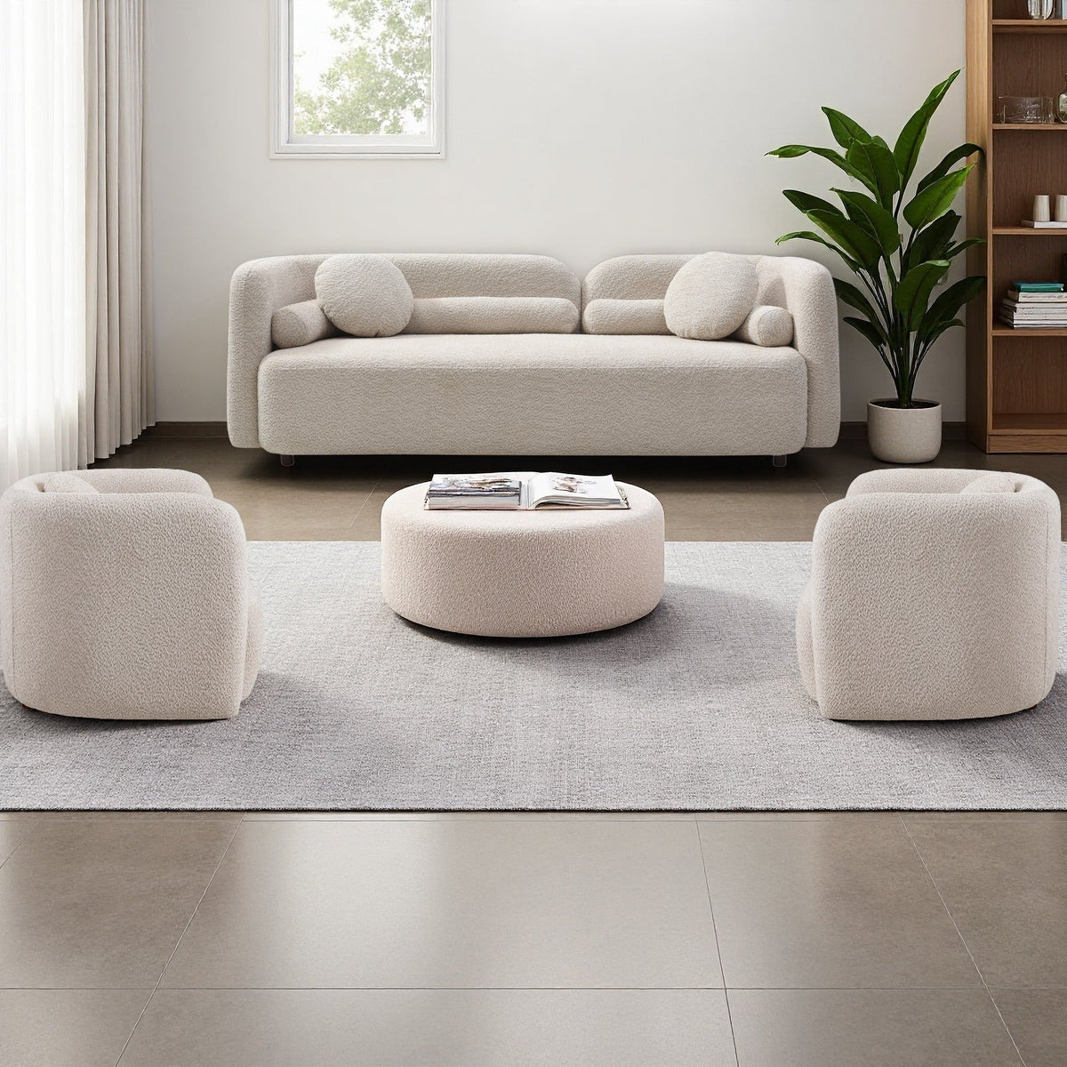 Gethin Boucle Sofa Set