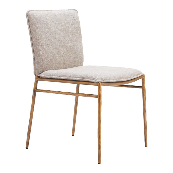 Nordvest Beige & Gold Dining Chair