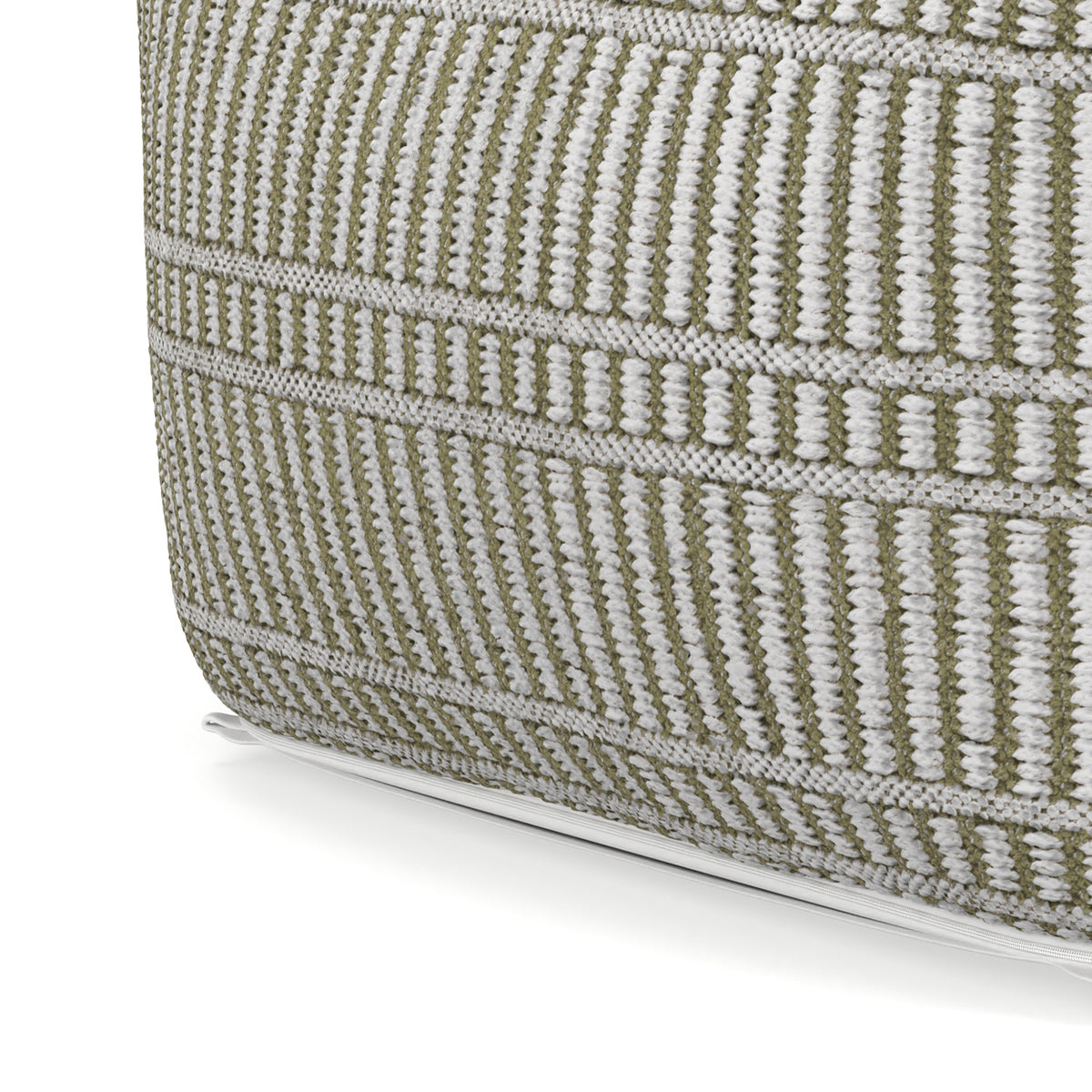 Safford Natural Woven Polyester Pouf