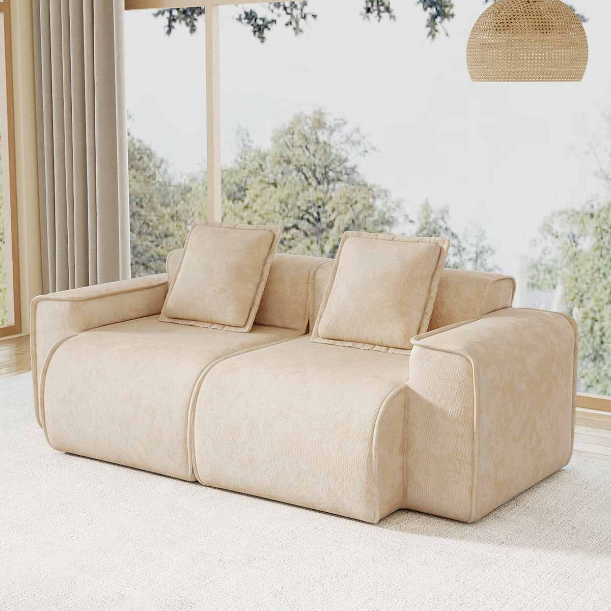 Galvin Velvet LSF & RSF Sofa