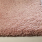 Pink Shag Hand Woven Area Rug | 9' x 13' close-up, showcasing its soft texture and cozy appeal.