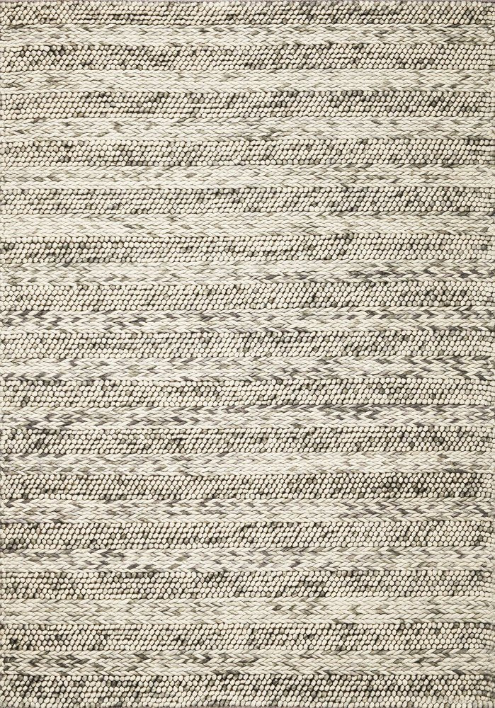 Wool Striped Hand Woven Area Rug | 9' x 13'