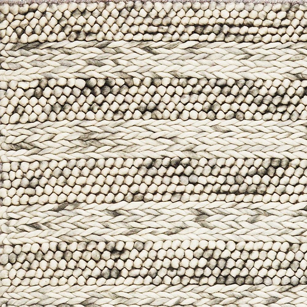 Wool Striped Hand Woven Area Rug | 9' x 13'