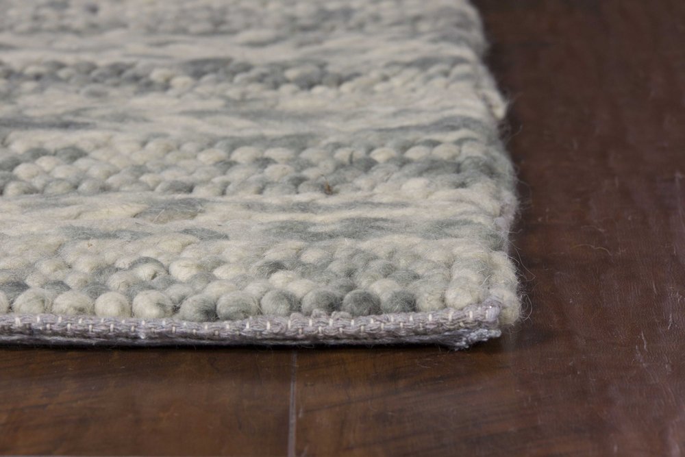 Wool Striped Hand Woven Area Rug | 9' x 13'