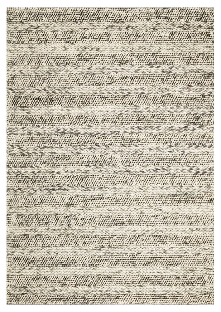 Wool Striped Hand Woven Area Rug | 9' x 13'