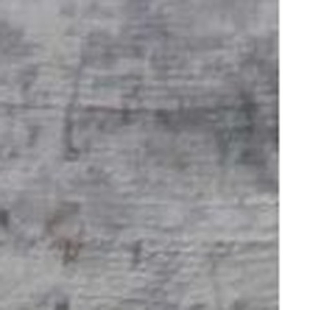 Slate Gray And Dark Gray Abstract Hand Loomed Area Rug