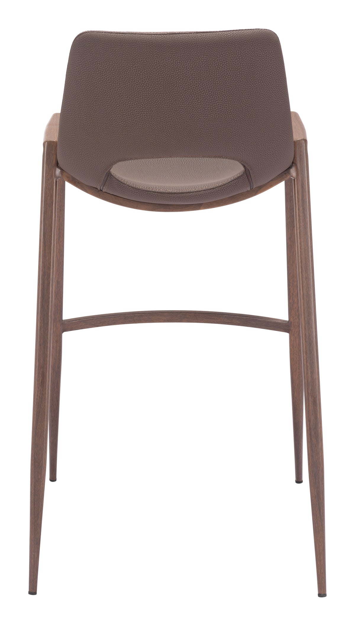 Desi Barstool (Set of 2) in Brown & Walnut
