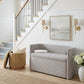 Fije Storage Ottoman in Oat Yellow