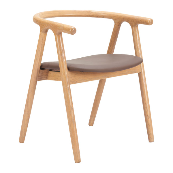 Peker Brown & Natural Dining Chair (Set of 2)