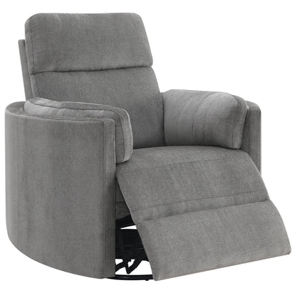 Sagen Charcoal Grey Chenille Recliner – 40"W Recliner