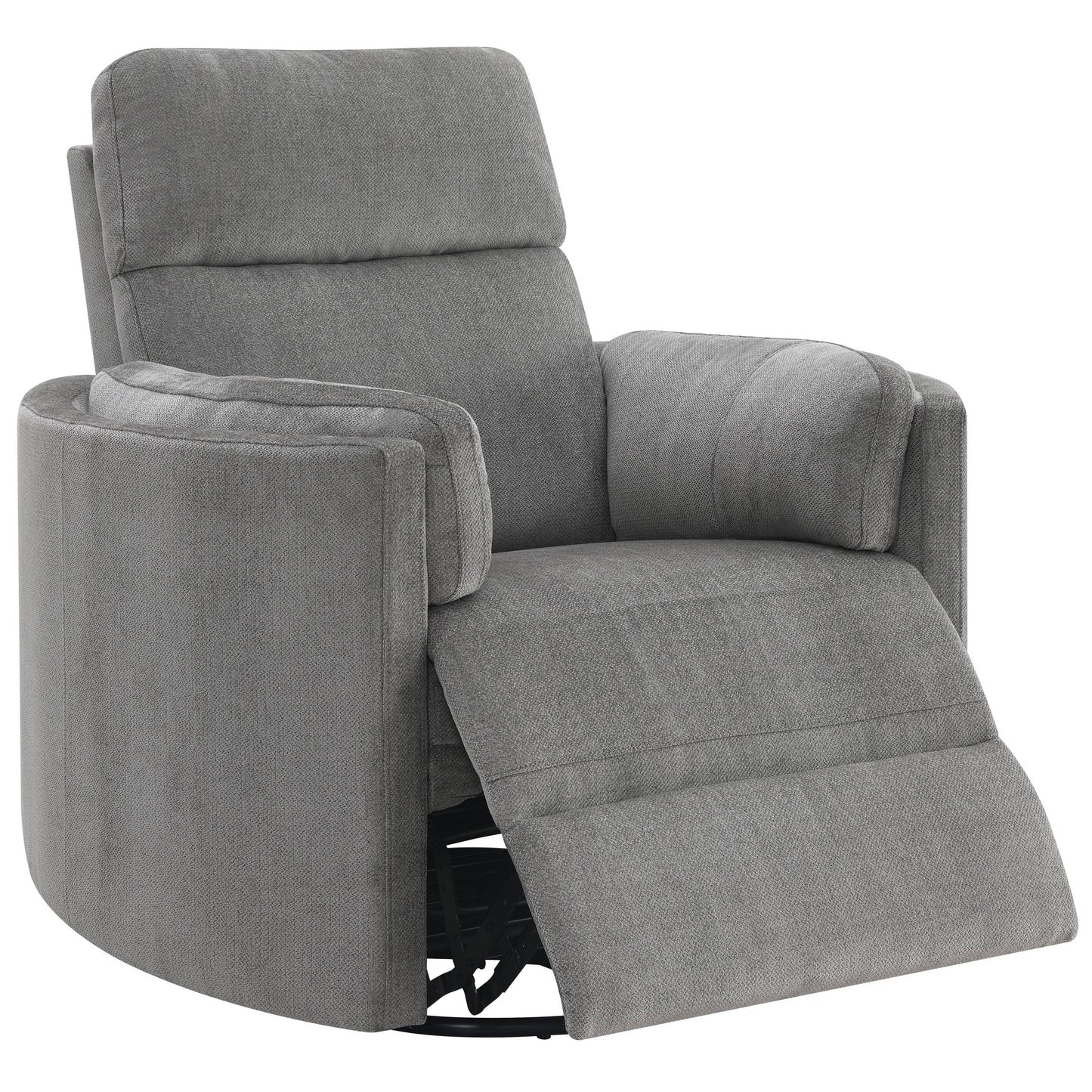 Sagen Charcoal Grey Chenille Recliner – 40"W Recliner